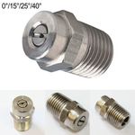 1Pc Pressure Washer Nozzle 0/15/25/40° Water Jet Angle Speed 1/4 Thread for Pres