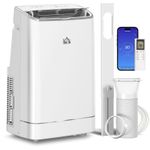 HOMCOM 5-1 Portable Air Conditioner Unit 14000 BTU  with Heater, WiFi Smart App