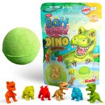 ZIMPLI - Large Dino Surprise Bath Bomb, 1 of 6 Single, Multicolored