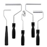 YOUEON 5 Pcs Fiberglass Roller Tools Kit, Laminating Silver 