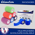 Cohesive Elastic Bandage Gauze Adhesive Tape Vet Wrap 5cm, 7.5cm & 10cm -L 4.5m