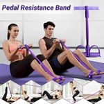 Multifunction Tension Rope 6-Tube Elastic Yoga Pedal Puller Resistance Band