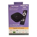 Mortal T1 Android TV Set-top Box Dual WIFI + Bluetooth Android 14