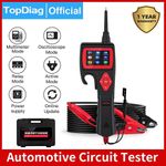 TopDiag P200 Circuit Tester Car Power Probe Kit Car Electrical System Analyzer