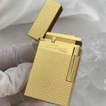 For Memorial S.T Dupont Lighter PING Sound Gas Refillable Brushed&Adapter UC-A07