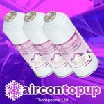 Car Aircon R1234YF Air Con Air Conditioning Top Up Refill Regas DIY Gas Can x3