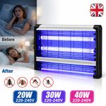 40W Electric Insect Killer Mosquito Fly Bug Zapper Pest Trap LED UV Indoor Lamp