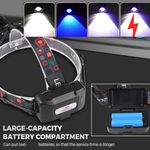 20000LM LED Camping Headlamp Flashlight Rechargeable Outdoor Camping Fishing