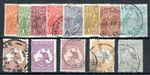 Australia 1931-36 Sidehead set and Kangaroo values to £1 between SG 124-36 FU
