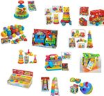 Baby Toddler Toys Shape Sorter Teach Time Triangle Spinning Pals Pop Fun (n)
