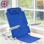 Folding Adjustable Bed Back Rest Heavy Duty Disability Support W/ Armrest