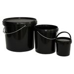 Round Bucket with Lid 5–33L – Heavy Duty Light-Tight Storage & Mixing Container