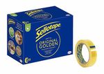 Sellotape Original Golden Clear Parcel Tape Single-Sided Pack Of 12