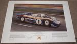 Rothmans Porsche 956 1982 Le Mans 24 Hours Derek Bell Artwork Large Signed Print