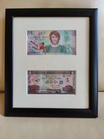 2 x Limited Edition Framed George Best £5 notes. 