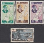 Lebanon Lebanon 1961 ** Mi.704/07 Airmail Airmail Map President Bay