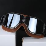 Motorcycle Windproof Goggles Retro Vintage Motorbike Glasses Bike Sports Eyewear
