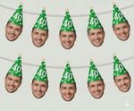 Custom Face Banner Personalised Birthday Party Bunting Banner Decoration UK