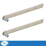 2x Revotec Weld On Fan Brackets - Universal Fitting, 185mm Length (Cut To Size)