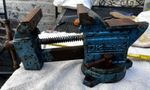 Vintage Richmond 31/2” Bench Vice Swivel Base .Good  Jaws Smooth Working Still