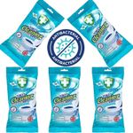 5 Packs x Green Shield Toilet Cleaning Anti-Bacterial Wipes. 40 Flushable wipes