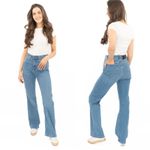 Womens M&S Autograph Flared Jean High Waist Light Denim Stretch Spring Summer