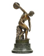 19TH CENTURY GRAND TOUR BRONZE of DISCOBOLUS