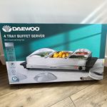 Daewoo Buffet Server 4 Tray 300W Stainless Steel Silver/Black SDA2735