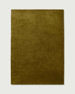 Hand Tufted Wool Area Rug | Solid Olive Green Nordic Knots Home Decor 8x12
