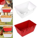 Hanging Fence Feeder for Ducks And Chickens with Versatile Feeding Options