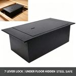 Under Floor Safe 7 Lever Key Lock Steel Hidden Security Home Office Safe