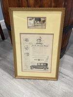 Framed Vintage 1920s Star Cars Print Ad Durant Motors Photo Woman Driver