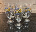 Schell's Brewing Co. 150th Anniversary 2010 Clear Beer Glasses Set of 6