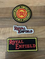 Royal Enfield Motorcycle 🇬🇧 Set Of 3 Quality Iron/sew On Patches 