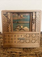 Japanese Wooden Marquetry Yosegi Zaiku Vintage Jewellery Cabinet Box