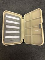 3 X Fly Fishing BOXES for flies Small Double Sided 8 Compartments Slit Foam Lid