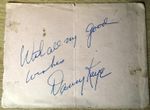 DANNY  KAYE  -  AMERICAN  ACTOR     - AUTOGRAPH