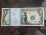 ​$100 Star Note pack 100x $1 Bundle Uncirculated Bank Strap Star Replacement