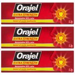Orajel Extra Strength acute toothache dental gel – 20% w/w Benzocaine 5.3g