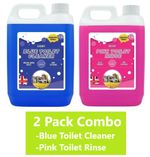 Caravan Toilet Chemical Blue Pink Rinse Fluid Solution Cleaner Caravan Motorhome