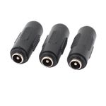 3Pcs DC Power Female to Female Jack Adapter 2.1x5.5mm Connector For CCTV Camera