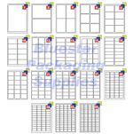 Address Labels White A4 Sheets Sticky Self Adhesive for Inkjet / Laser Printer
