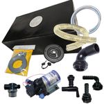100L CAMPERVAN MOTORHOME FRESH WATER TANK KIT & SHURFLO PUMP & FITTING KIT