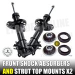 VAUXHALL ASTRA H FRONT SHOCK ABSORBERS PAIR & STRUT TOP MOUNTS  X 2 04-10 MK5