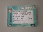 2007 Liverpool V Manchester United 2007 Match Ticket Stub Rare Away Anfield