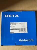 Deta G3316CH 8 Gand Grid - Flat Plate - Chrome