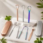Stainless Steel Tongue Scraper Cleaner Oral Hygiene Bad Breath Remover U Shape