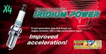 DENSO IRIDIUM POWER IU27 spark plugs x 4 for the KAWASAKI ZX7-R ZXR750 