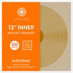 100x 12" Inch Anti Static Inner Vinyl LP Record Sleeves | SPINCARE AUDIOPHILE