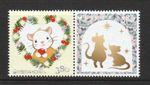 SOUTH KOREA 2019 ZODIAC LUNAR NEW YEAR OF RAT 2020 COMP. SET OF 2 STAMPS IN MINT
